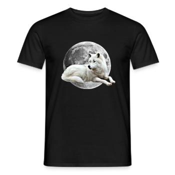 Wolf - T-shirt homme - noir - Devant - AI Model Male 178 light (178cm)