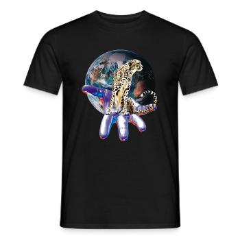 Guépard - T-shirt homme - noir - Devant - AI Model Male 178 light (178cm)