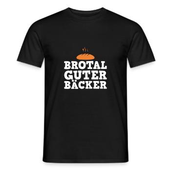 Backen Brot Lustiges Bäcker Geschenk - Männer T-Shirt - Schwarz - Vorne - AI Model Male 178 light (178cm)
