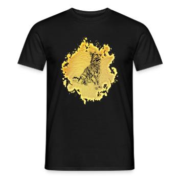 Shepherd - Men's T-Shirt - black - Front - AI Model Male 178 light (178cm)
