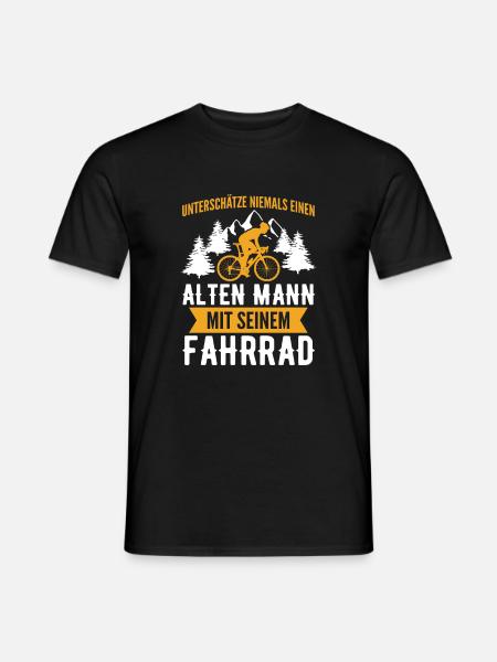 Fahrrad Radfahren Lustiges Radfahrer Geschenk - Männer T-Shirt - Schwarz