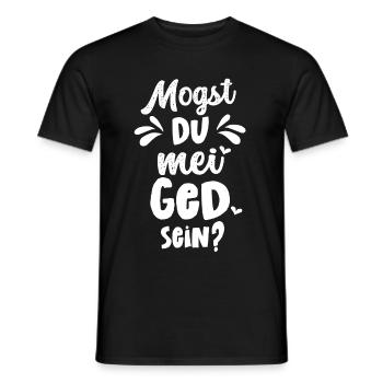 Mogst du mei Ged sein Patenonkel fragen Taufe Baby - Männer T-Shirt - Schwarz - Vorne - AI Model Male 178 light (178cm)