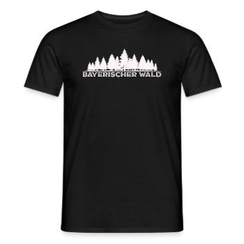 Bayerischer Wald Deutschland Urlaub Souvenir - Männer T-Shirt - Schwarz - Vorne - AI Model Male 178 light (178cm)