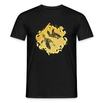 Tortoises - Men's T-Shirt - black - Front - AI Model Male 178 light (178cm)