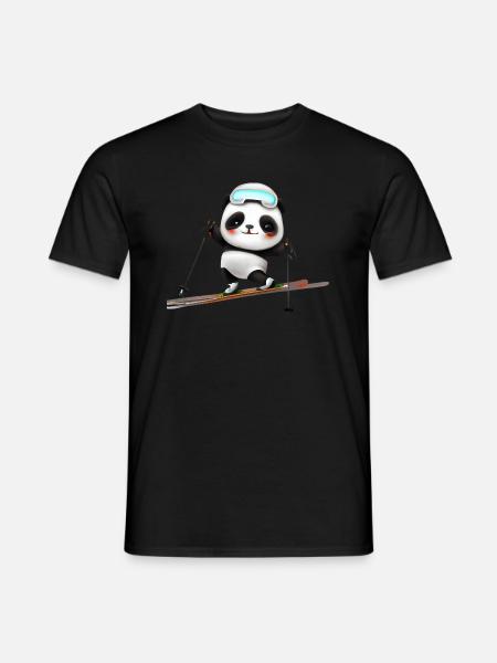 Ski Panda - Men's T-Shirt - black