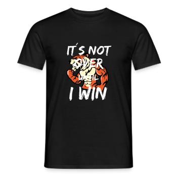 Life Attitude Challenge Tiger Strength - Men's T-Shirt - black - Front - AI Model Male 178 light (178cm)