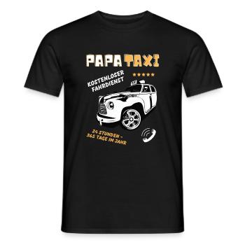 Papa Taxi beste Geschenk Vatertag - Männer T-Shirt - Schwarz - Vorne - AI Model Male 178 light (178cm)