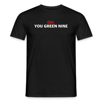 Ach du grüne Neune | lustige Sprüche, Englisch - Männer T-Shirt - Schwarz - Vorne - AI Model Male 178 light (178cm)