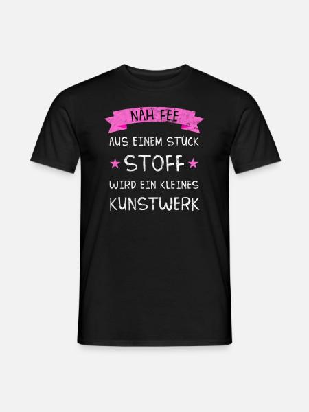 Nähen Näh Fee T-Shirt I Geschenk für Näherinnen - Männer T-Shirt - Schwarz