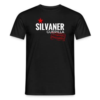 Silvaner Guerilla Franken - Männer T-Shirt - Schwarz - Vorne - AI Model Male 178 light (178cm)