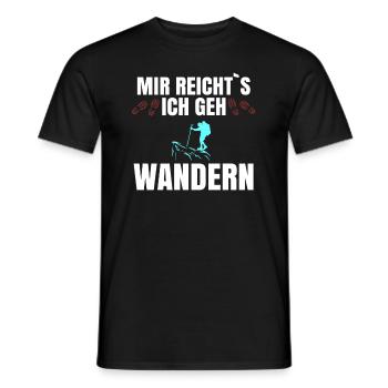 Mir reicht`s ich geh Wandern - Männer T-Shirt - Schwarz - Vorne - AI Model Male 178 light (178cm)