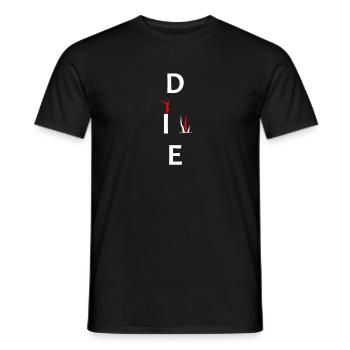 Diver text - Men's T-Shirt - black - Front - AI Model Male 178 light (178cm)