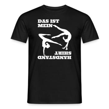 Gymnastik Bodenturnen Handstand Sportlehrer Turner - Männer T-Shirt - Schwarz - Vorne - AI Model Male 178 light (178cm)