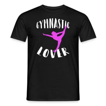 Exercice au sol de gymnastique d'appareil de gymnastique de gymnastique de club de gymnastique - T-shirt homme - noir - Devant - AI Model Male 178 light (178cm)