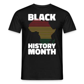 black history month Afrika Geschenk - Männer T-Shirt - Schwarz - Vorne - AI Model Male 178 light (178cm)