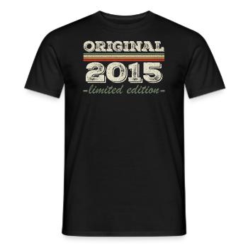 Legende seit 2015 Geboren 2015 Geburtstag 2015 - Männer T-Shirt - Schwarz - Vorne - AI Model Male 178 light (178cm)