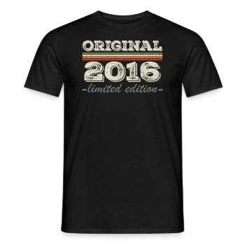Légende depuis 2016 Né en 2016 Anniversaire 2016 - T-shirt homme - noir - Devant - AI Model Male 178 light (178cm)