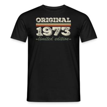 Legende seit 1973 Geboren 1973 Geburtstag 1973 - Männer T-Shirt - Schwarz - Vorne - AI Model Male 178 light (178cm)