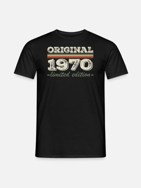 Légende depuis 1970 Né en 1970 Anniversaire 1970 - T-shirt homme - noir