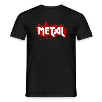 Heavy Metal - Heren T-shirt - zwart - Voor - AI Model Male 178 light (178cm)