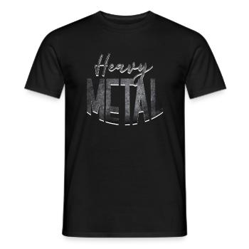 Heavy Metal - Heren T-shirt - zwart - Voor - AI Model Male 178 light (178cm)