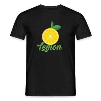 lemon - Men's T-Shirt - black - Front - AI Model Male 178 light (178cm)