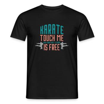 Karate - Männer T-Shirt - Schwarz - Vorne - AI Model Male 178 light (178cm)