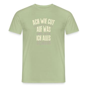 Ach wie gut Spruch - Männer T-Shirt - Sage - Vorne - AI Model Male 178 light (178cm)