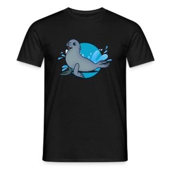 Robbe - T-shirt homme - noir - Devant - AI Model Male 178 light (178cm)