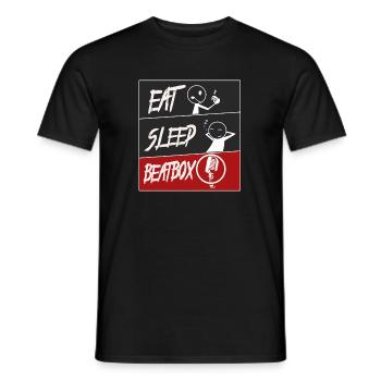 beatbox - T-shirt homme - noir - Devant - AI Model Male 178 light (178cm)