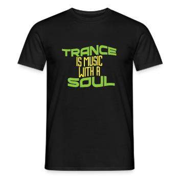 Trance - Männer T-Shirt - Schwarz - Vorne - AI Model Male 178 light (178cm)