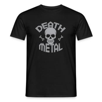 Death Metal - Men's T-Shirt - black - Front - AI Model Male 178 light (178cm)