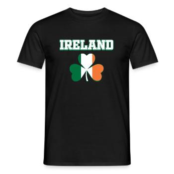 Irlande - T-shirt homme - noir - Devant - AI Model Male 178 light (178cm)