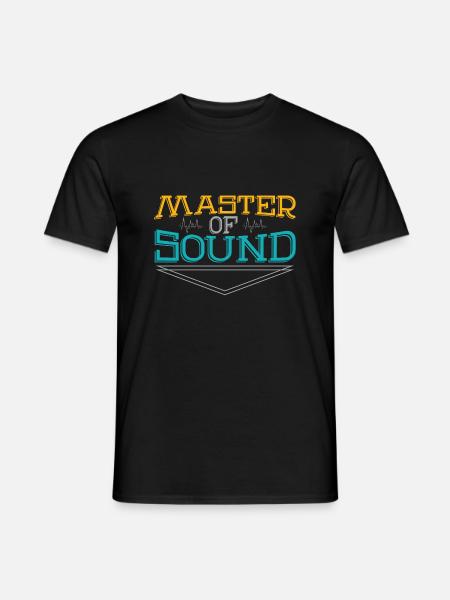 Tontechniker - Männer T-Shirt - Schwarz