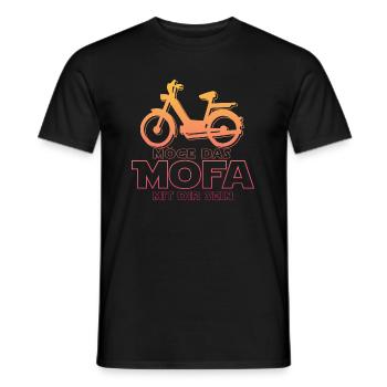 Mofa - Männer T-Shirt - Schwarz - Vorne - AI Model Male 178 light (178cm)