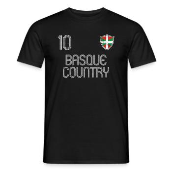 Baskenland Fußball Mannschaft - Männer T-Shirt - Schwarz - Vorne - AI Model Male 178 light (178cm)