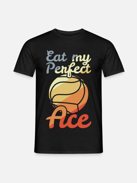 Volleyball Witz - Männer T-Shirt - Schwarz
