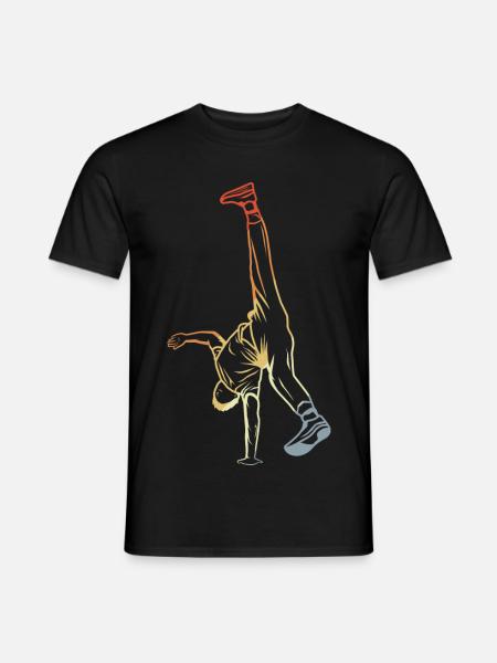 B-Boy Vintage Look - Männer T-Shirt - Schwarz