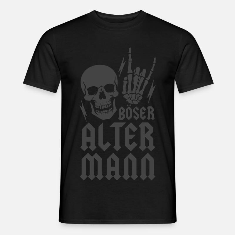 Böser alter Mann - Männer T-Shirt - Schwarz