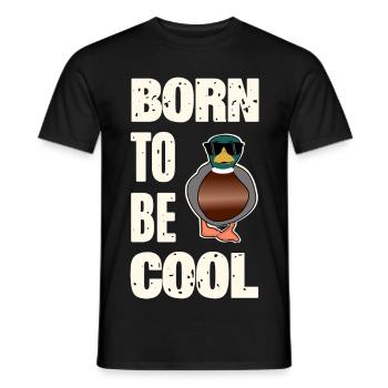 Cool duck saying - Men's T-Shirt - black - Front - AI Model Male 178 light (178cm)