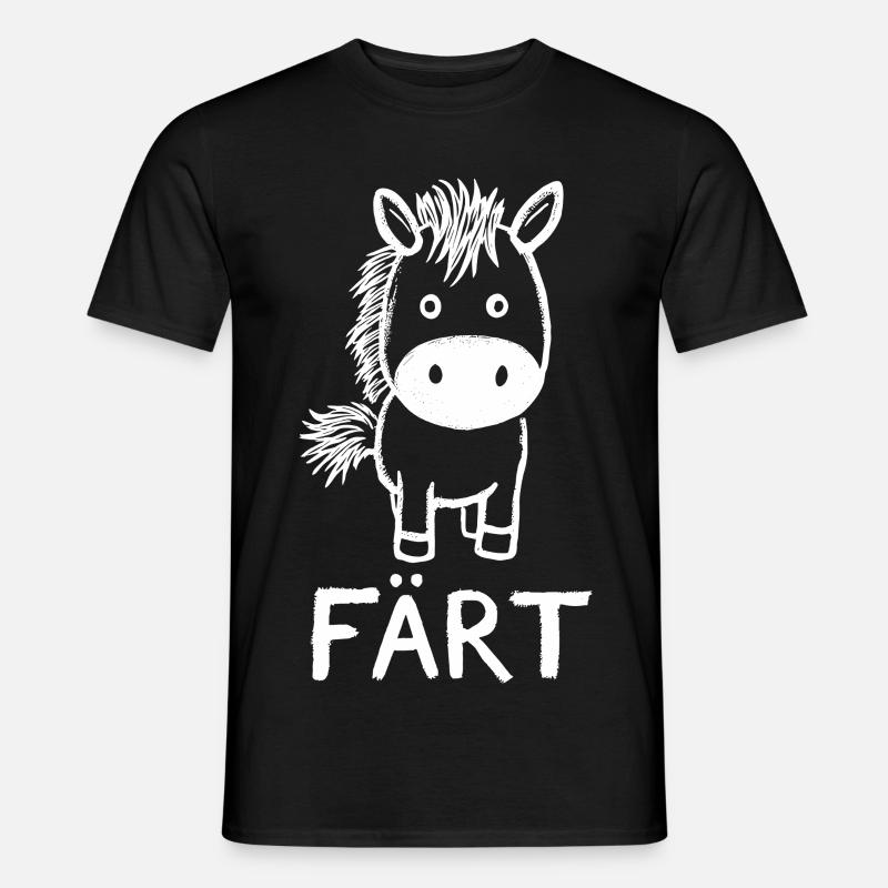 Pferd Reiten Reiterin Pferdebesitzer FÄRT - Männer T-Shirt - Schwarz