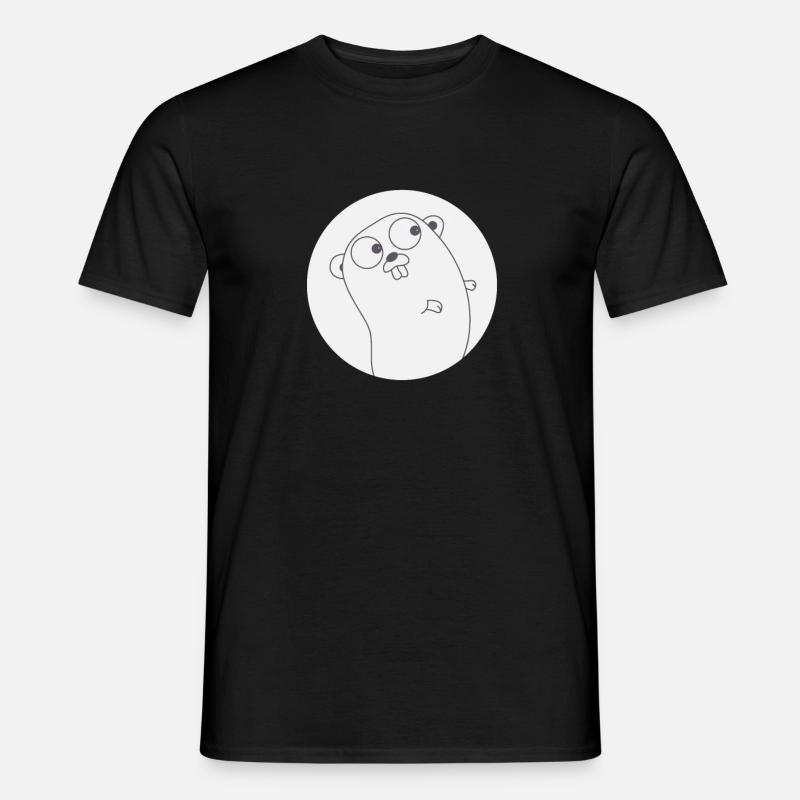 Golang Gopher Programmer T-Shirt - Men’s T-shirt - black