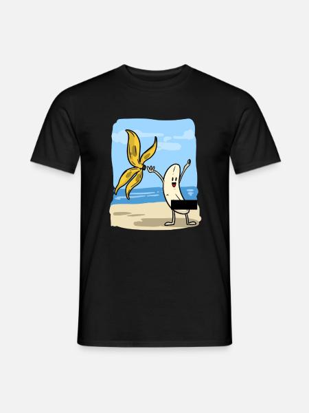 Banane d'été - T-shirt homme - noir
