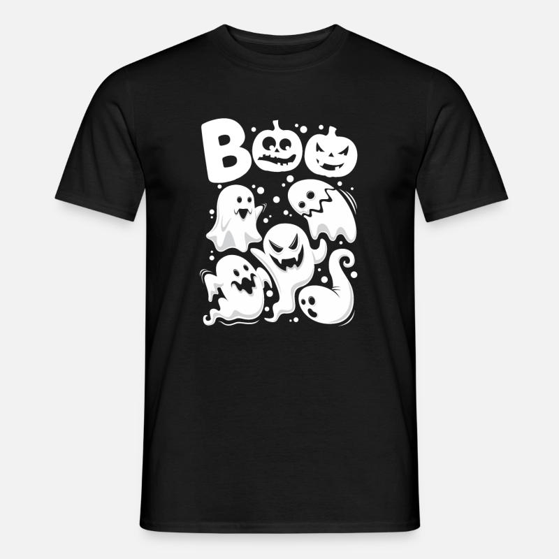 Boo Ghosts - Männer T-Shirt - Schwarz