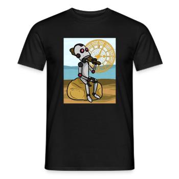 Robot Backtrak Roboter Backtrak - Männer T-Shirt - Schwarz - Vorne - AI Model Male 178 light (178cm)