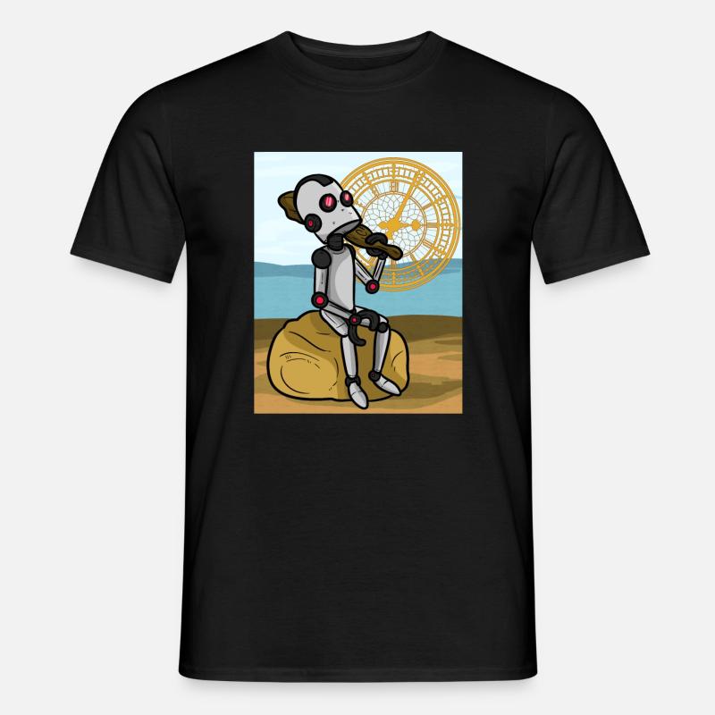 Robot Backtrak Roboter Backtrak - Männer T-Shirt - Schwarz