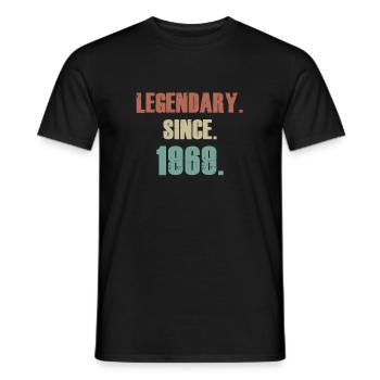 Legendarisch 1969 Legendarisch 1969 - Heren T-shirt - zwart - Voor - AI Model Male 178 light (178cm)