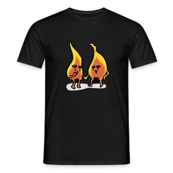 censored fire Censored Fire - Men's T-Shirt - black - Front - AI Model Male 178 light (178cm)