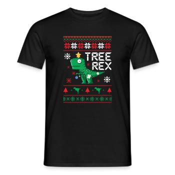 Tree Rex Baum Rex - Männer T-Shirt - Schwarz - Vorne - AI Model Male 178 light (178cm)