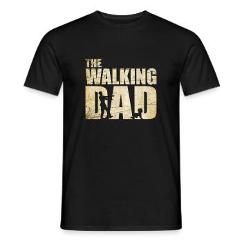 The Walking Dad Father's Day Gentlemen - Men's T-Shirt - black - Front - AI Model Male 178 light (178cm)